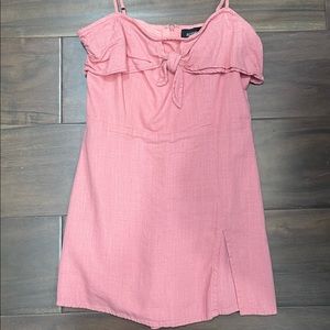 Kittenish Pink Tie Romper